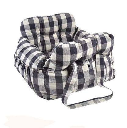 Travel Booster Car Seat – Cozy, Secure, and Stylish for Every Pet Adventure!