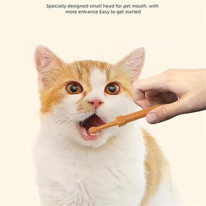 Soft Silicone Toothbrush & Tongue Sper for Dogs and Cats