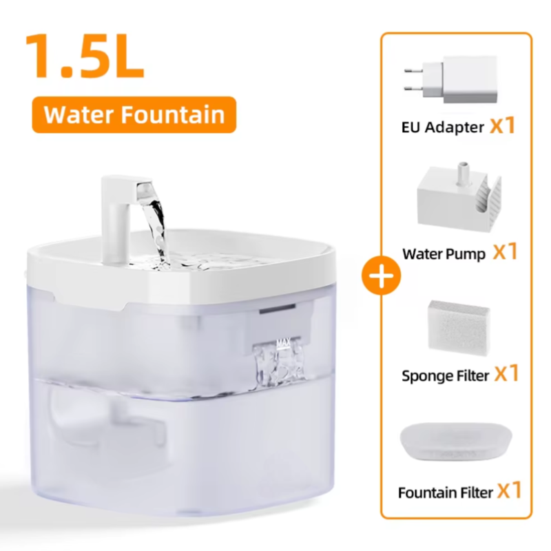 Rechargeable Cat Water Fountain – Fresh, Flowing Water for Healthy, Happy Pets